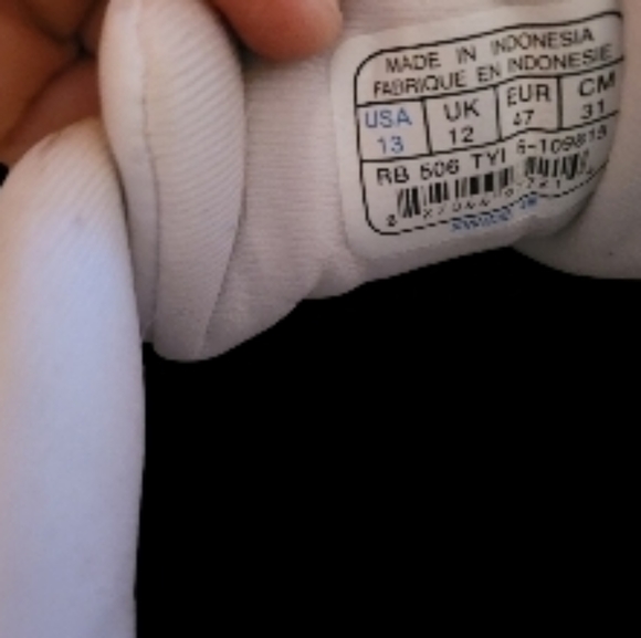 Reebok Sneakers, White,Mens, Size 13 Extra-Wide-EUC - Picture 7 of 11